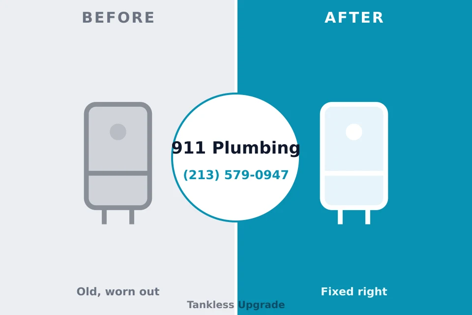 Before and after: plumbing company Little Walnut Village, NM
